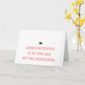 Carte La conjonctivite est dans l'oeil du spectateur (Fleur jaune)