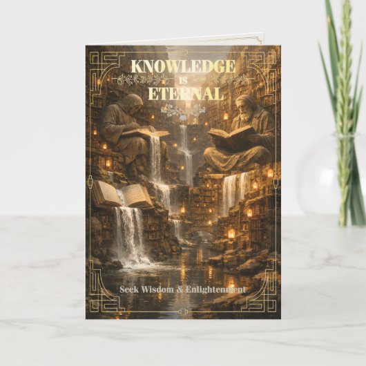 Carte La connaissance est éternelle – Bibliothèque de sa (Devant)