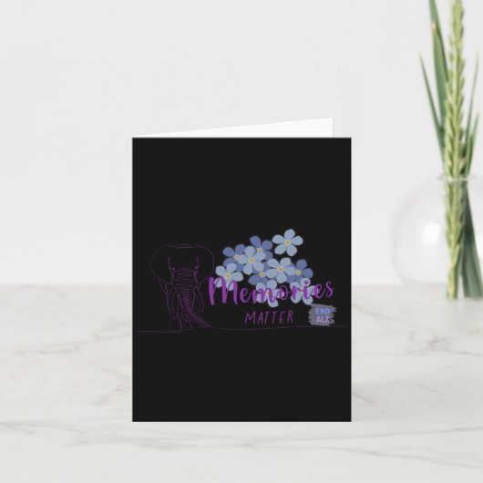 Carte La conscience de Heimerheimer Myosotis Elephant Ou (Devant)