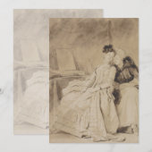 Carte La conversation de Fragonard (Devant / Derrière)