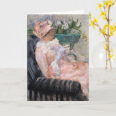 Carte La coupe du thé | Mary Cassatt (Fleur jaune)