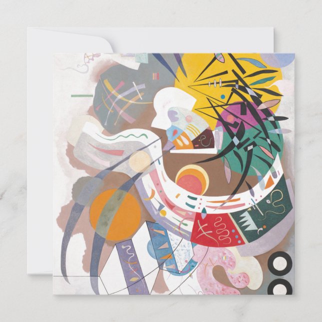 Carte La courbe dominante de Kandinsky Peinture d'art Ab (Devant)