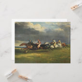 Carte La course Epsom Derby Horse (Devant/Arrière en situation)