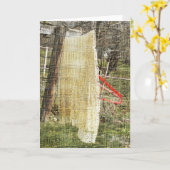 Carte La couverture artisanale de grand-mère (Fleur jaune)