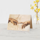 Carte La création d'Adam (Fleur jaune)