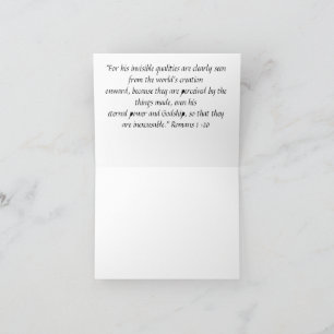 Carte "La création de Dieu"