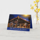Carte La Crèche de la Raison de la Saison (Fleur jaune)