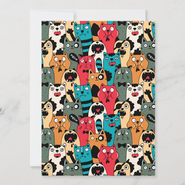 Carte La Crowd of cats (Devant)