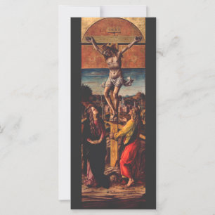 Carte La Crucifixion d'après Carlo Crivelli Art Sacré