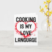 Carte La cuisine Est Ma Langue D'Amour, La Nourriture Es (Fleur jaune)