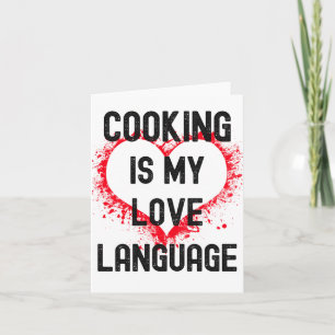 Carte La cuisine Est Ma Langue D'Amour, La Nourriture Es