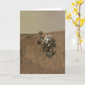 Carte La Curiosité A Rover Sur La Surface De Mars. (Fleur jaune)