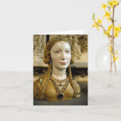Carte La dame amusée (Fleur jaune)