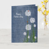 Carte La Dame de la Fête des Mères en fleurs (Fleur jaune)