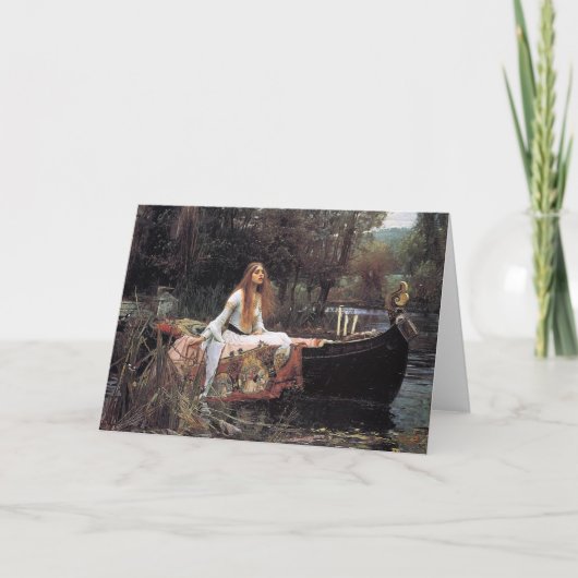 Carte La Dame de Shalott par John W. Waterhouse (Devant)