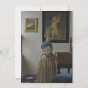 Carte La dame debout dans une virginale par Johannes Ver