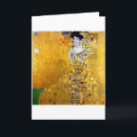 Carte La Dame en or, Gustav Klimt<br><div class="desc">Gustav Klimt (14 juillet 1862 - 6 février 1918) était un peintre symboliste autrichien et l'un des membres les plus en vue du mouvement de la sécession de Vienne. Klimt est réputé pour ses peintures, peintures murales, croquis et autres objets d'art. Le sujet principal de Klimt était le corps féminin,...</div>
