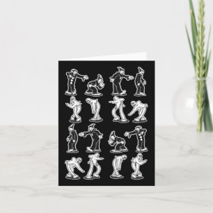 Carte La danse à deux pas effrayante du clown fantôme