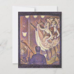 Carte La danse cancan, Le Chahut de Georges Seurat