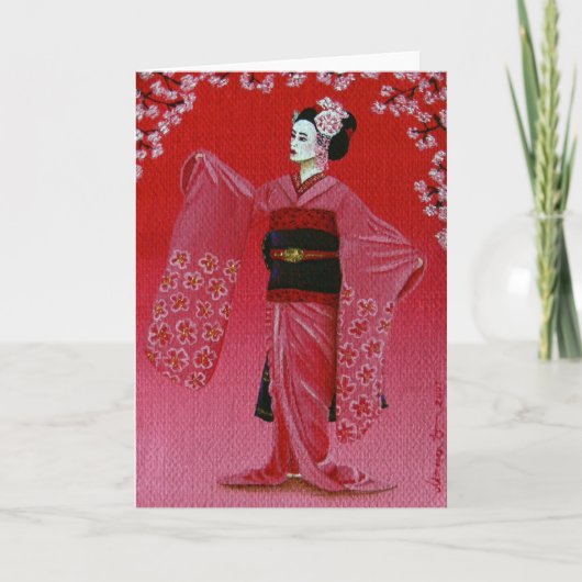 Carte "La danse de fleurs de cerisier" (Miyako Odori) (Devant)