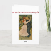 Carte La danse de Pierre-Auguste Renoir chez Bougival (Dos)