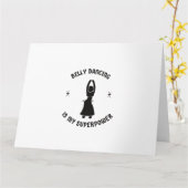 Carte La danse du ventre est ma superpuissance (Fleur jaune)