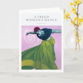 Carte La danse d'une femme libre (Fleur jaune)