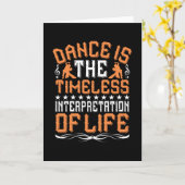Carte La Danse Est Une Interprétation Intemporelle (Fleur jaune)