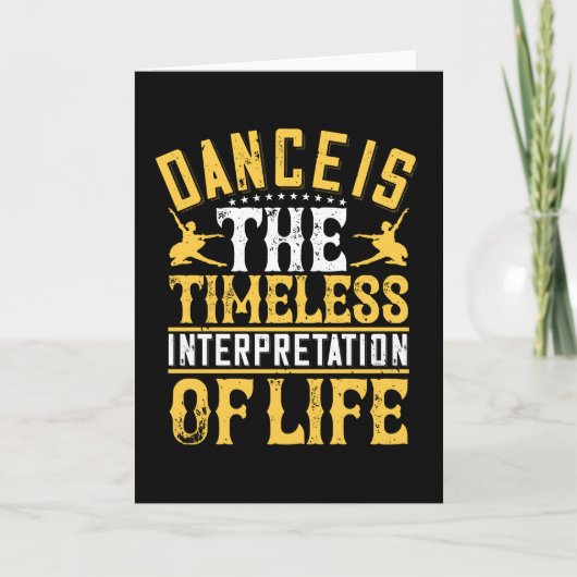 Carte La Danse Est Une Interprétation Intemporelle (Devant)