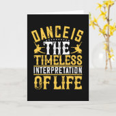 Carte La Danse Est Une Interprétation Intemporelle (Fleur jaune)