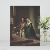 Carte La Dédication (Chevalier et Sa Dame) (Debout devant)