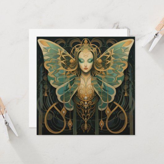 Carte La déesse Luna Moth (Devant/Arrière en situation)