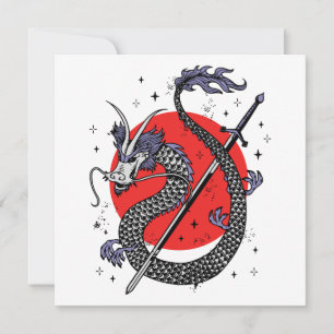 Carte La défiance du dragon : une œuvre d'art chinoise m