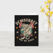 Carte La démocratie n'a pas de rois 8647 Tiger (Fleur jaune)