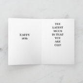 CARTE LA DERNIÈRE MOOS EST QUE VOUS ÊTES ***50*** (Intérieur)