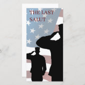 CARTE LA DERNIÈRE SALUT (Devant / Derrière)