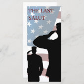 CARTE LA DERNIÈRE SALUT (Devant / Derrière)