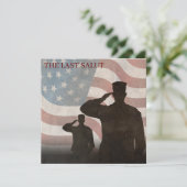 CARTE LA DERNIÈRE SALUT VINTAGE (Debout devant)