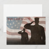 CARTE LA DERNIÈRE SALUT VINTAGE (Devant / Derrière)