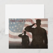 CARTE LA DERNIÈRE SALUT VINTAGE (Devant / Derrière)