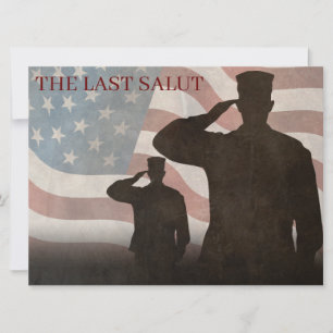 CARTE LA DERNIÈRE SALUT VINTAGE