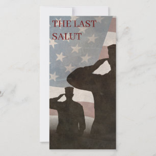 CARTE LA DERNIÈRE SALUT VINTAGE