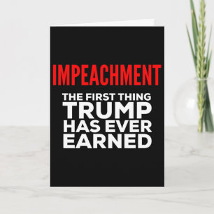 Carte La destitution La première chose que Trump ait jam