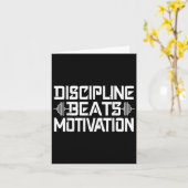 Carte La discipline bat la motivation _— (Fleur jaune)