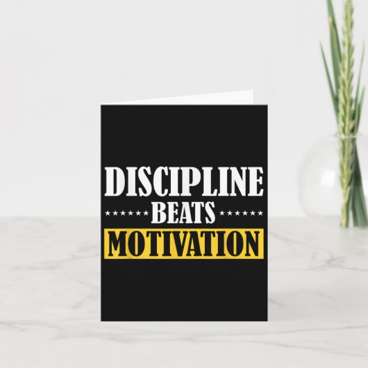 Carte La Discipline Bats la Motivation (Devant)