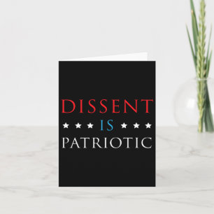 Carte La Dissidence Est Une Chemise Patriotique Résistan