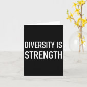 Carte La diversité est une force - Citation tendance pop (Fleur jaune)