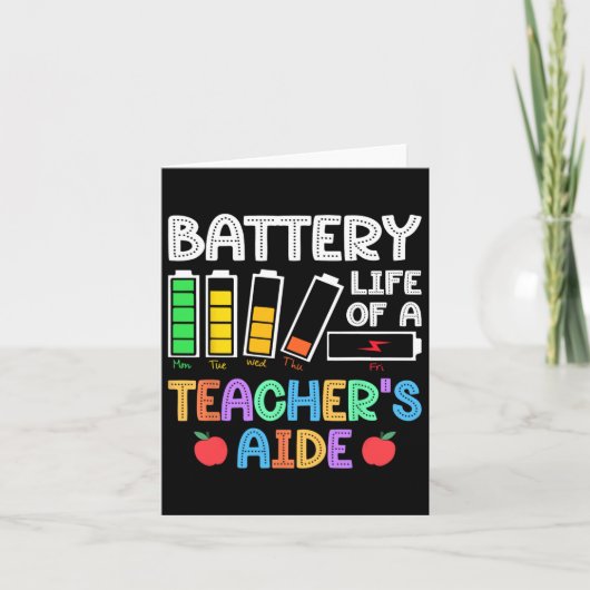 Carte La durée de vie de la batterie d'un assistant d'en (Devant)