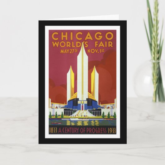 Carte La "Exposition universelle, Chicago, 1933" crus (Devant)
