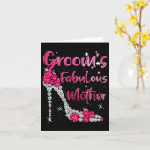 Carte La fabuleuse mère de Groom Happy Mariage Marry Mar (Fleur jaune)